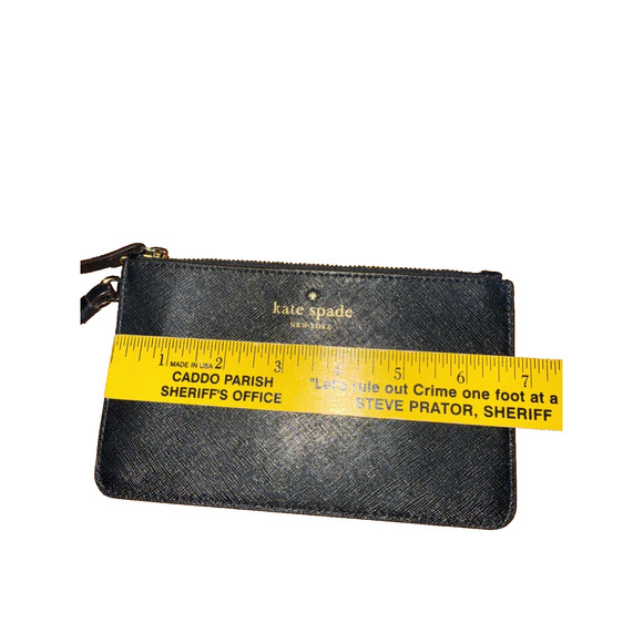 Kate‎ Spade Chelsea Medium Wristlet Pouch Black Saffiano Leather - Picture 4 of 9